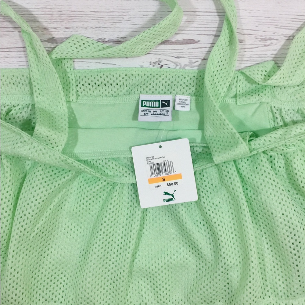 NWT Puma Ruffle Off Shoulder Top - Picture 3 of 6